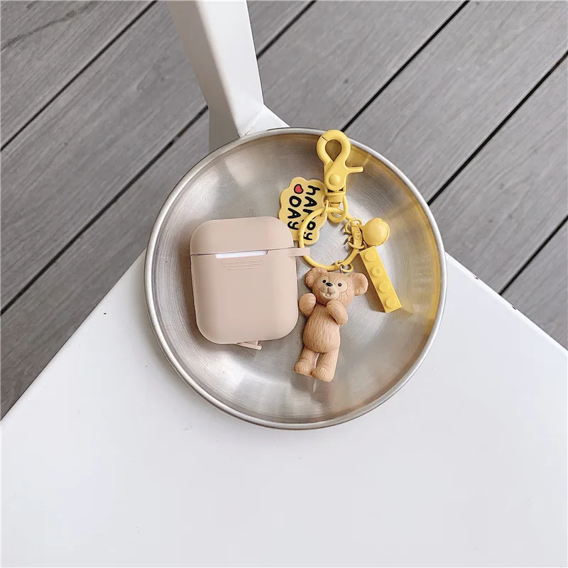 Duffy Shellie Мэй силиконовый чехол для AirPods милый защитный чехол Bluetooth чехол для наушников для airpods2 аксессуары с брелоком