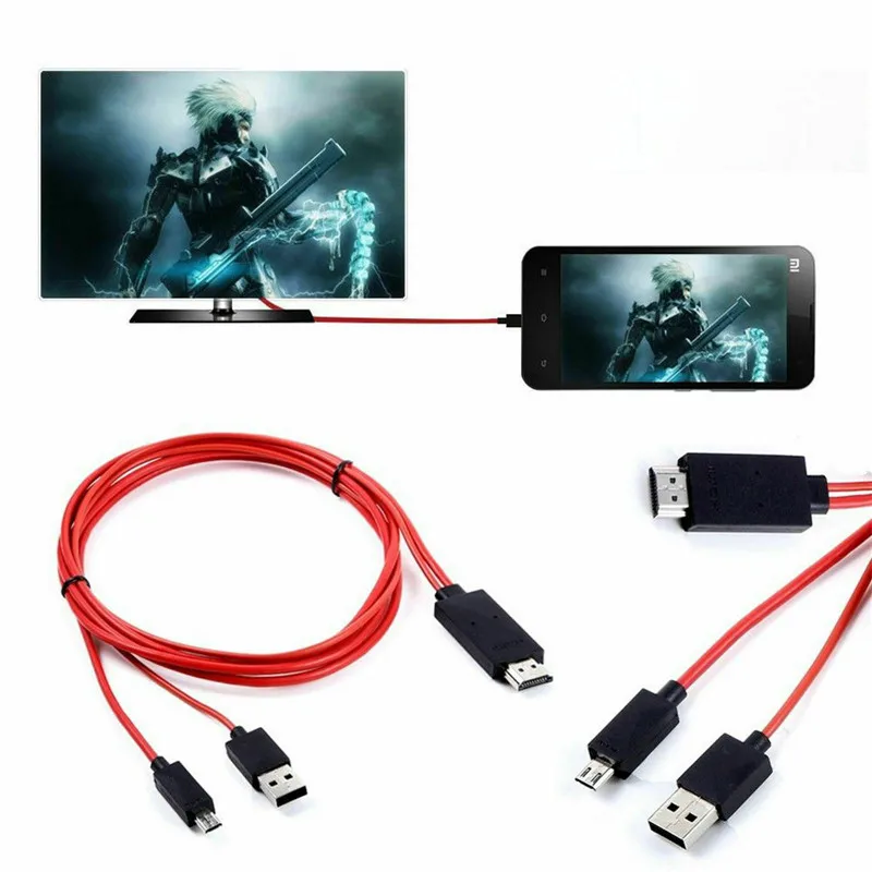Хит продаж 2019 MHL Micro USB в HDMI 1080P ТВ кабель адаптер для телефонов LG Android Samsung 11PIN|Кабели