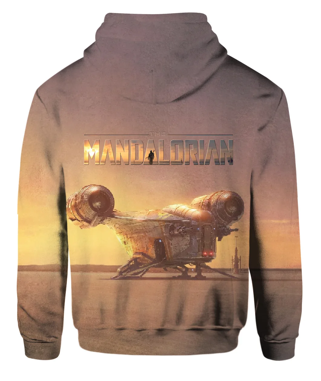 Yacn The Mandalorian пуловер с капюшоном, толстовка с капюшоном, для взрослых на молнии/с капюшоном, хлопковый пуловер с капюшоном
