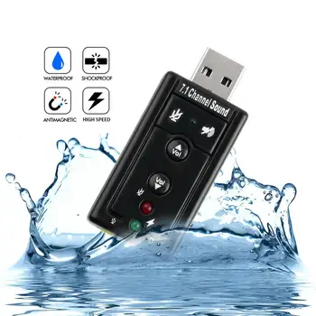 

Mini USB 2.0 Universal External Storage Professional 7.1 Channel Virtual 12Mbps U Disk For Audio Sound Adapter