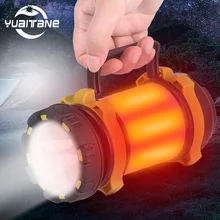 Супер яркий наружный портативный USB Перезаряжаемый фонарик, фонарь, прожектор, многофункциональная длинная лампа