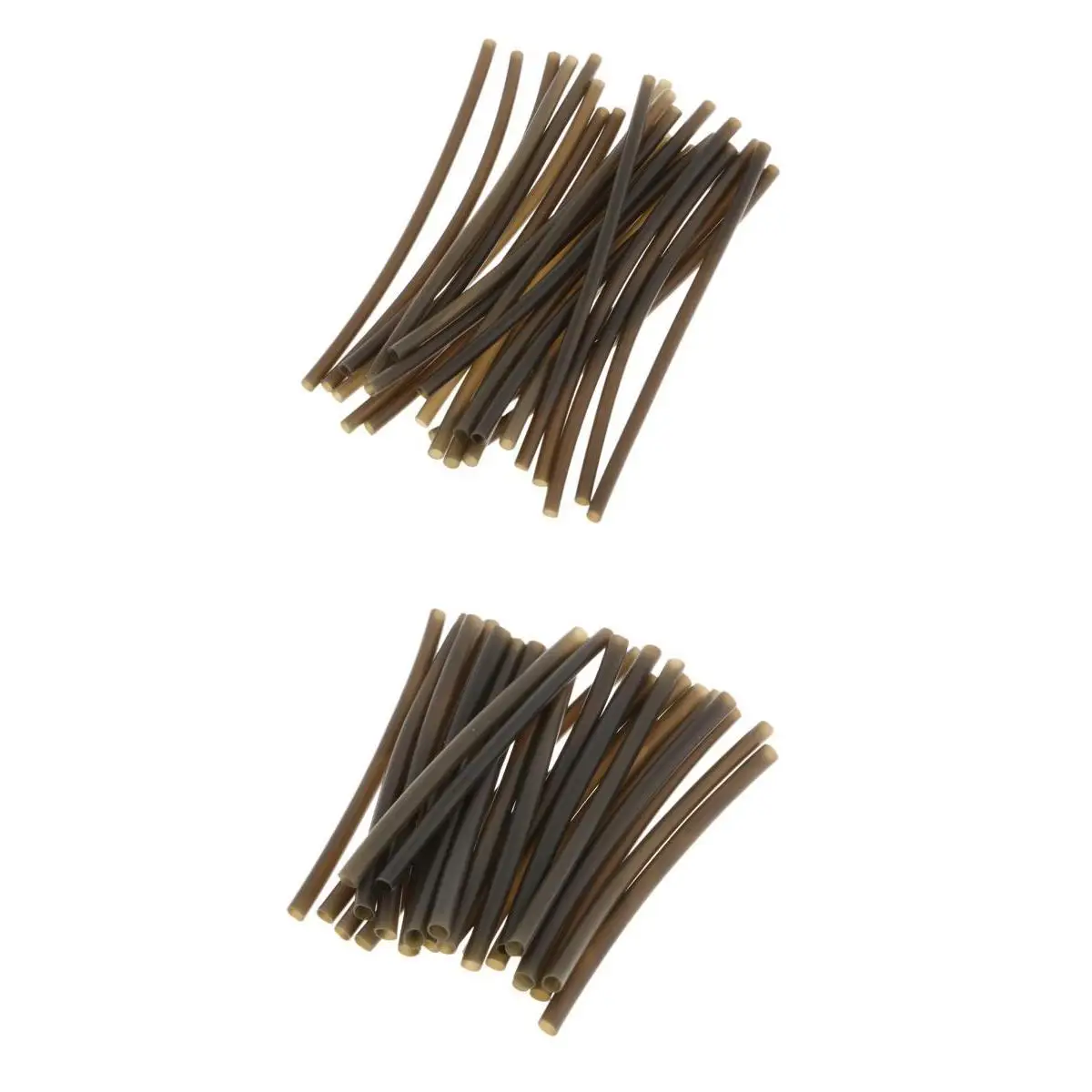 50pcs Heat Shrink Tubing Rig Tube Sleeves Fishing Hair Rigs Hook DIY Terminal Tackle 1mm 2mm