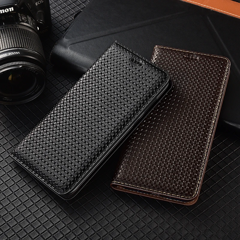 Luxury Genuine Leather Magnetic Flip Cover Case For XiaoMi Poco X2 X3 NFC F1 F2 M2 M3 Pro Mobile Phone Cover