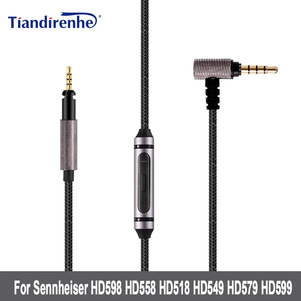 Для наушников Sennheiser HD598 HD558 HD518 HD549 HD579 599 сменный кабель LC-OFC бескислородный медный 1