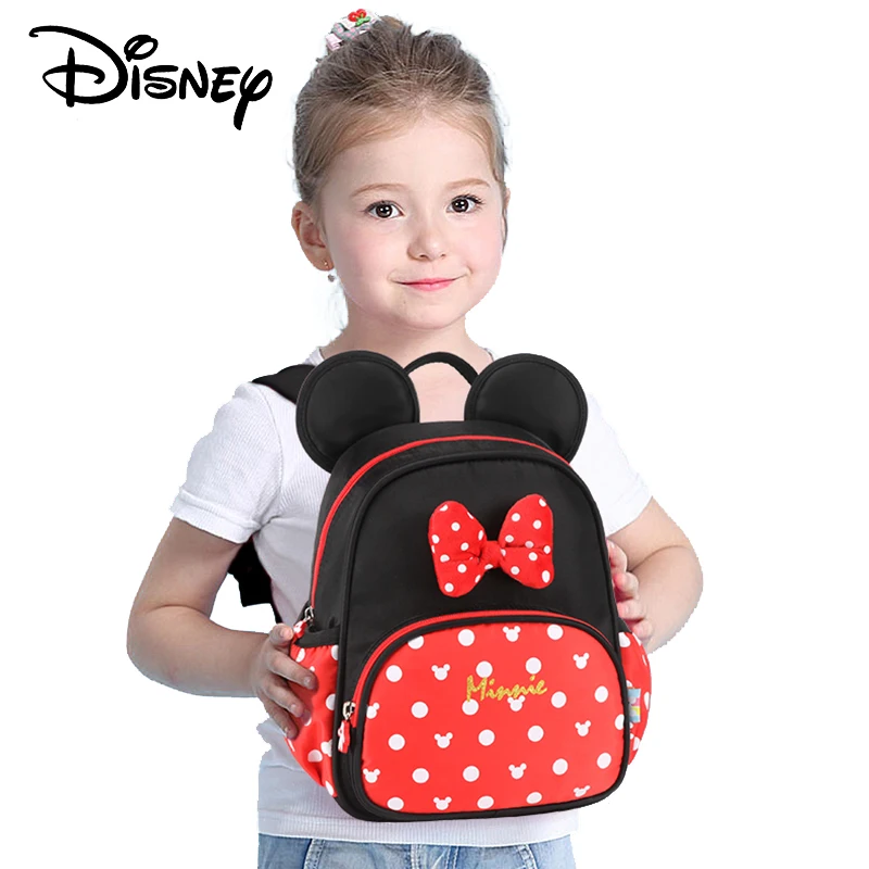 Disney Kid s Backpack Boy and Girl Schoolbag Mickey Minnie Carton Children Kindergarten Bag 1