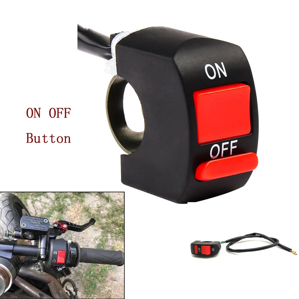 Universal Motorcycle Handlebar Flameout Switch On Off Button For Moto ...