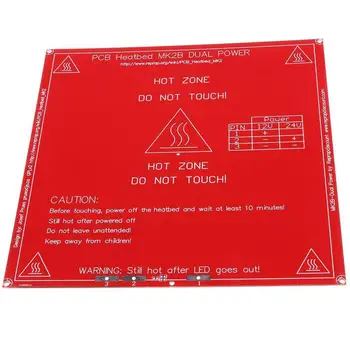 

12V For 3D Printer PCB Heatbed MK2B Heat Bed Red Hot Plate For RepRap