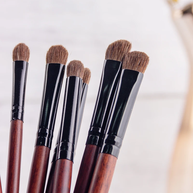 Anmor Eyeshadow Brush Set 7PCS Professional Makeup Brushes For Eye Make Up Soft Pony Hair Cosmetic Kit Tools Pinceaux Maquillage