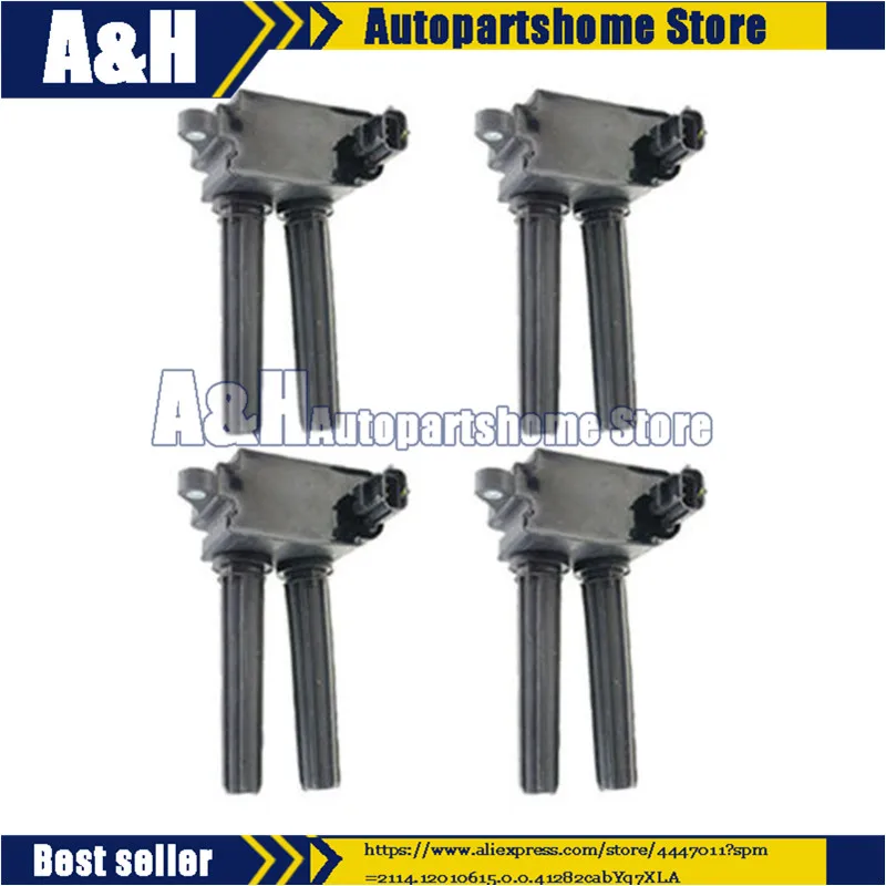 

4 PCS IGNITION COIL FOR CHRYSLER 300C DODGE CHARGER DURANGO JEEP COMMANDER GRAND CHEROKEE III 5.7L 6.1L V8 (03-12) 56029129AA