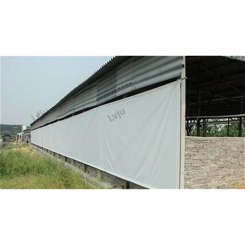LvjuPoultrySideCurtainCustomSizePvcTarpaulinForPoultryFarm