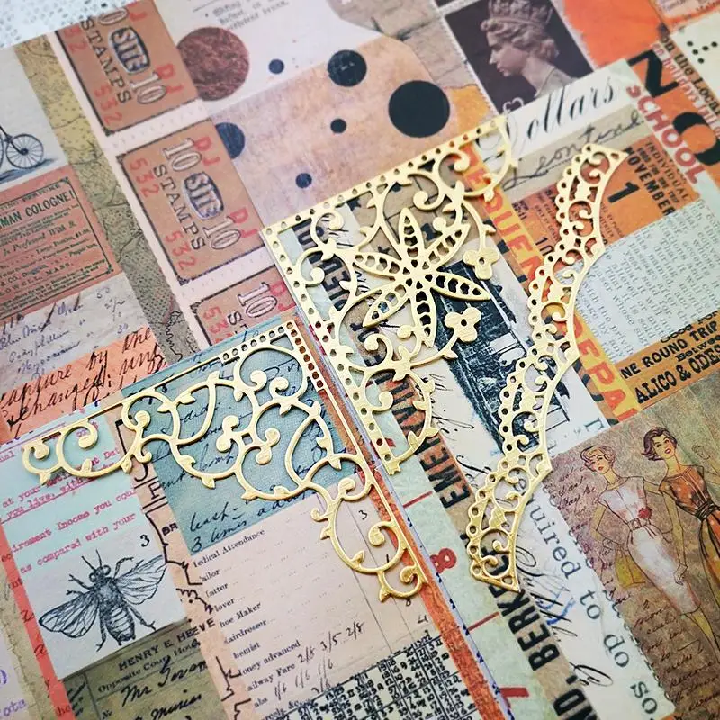 KLJUYP Lace Corner Metal Cutting Dies Scrapbook Paper Craft Decoration dies scrapbooking | Дом и сад
