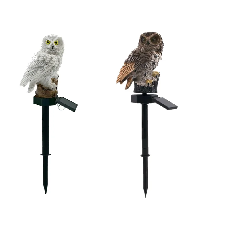 decorative solar lights Solar Led Light Outdoor Solar Lights Owl Parrot Panda Waterproof Outdoor Statue Lamp LED Lawn Ground Lamps Garden Decoration solar lighting system