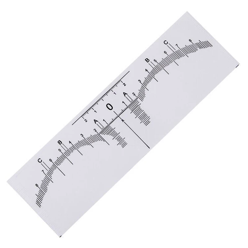 

10pcs Disposable Eyebrow Ruler Sticker Eyebrow Shaping Tools Makeup Measurement Stencil Makeup Drawing Template