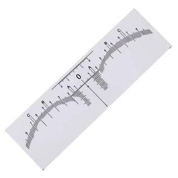 

10pcs Disposable Eyebrow Ruler Sticker Eyebrow Shaping Tools Makeup Measurement Stencil Makeup Drawing Template