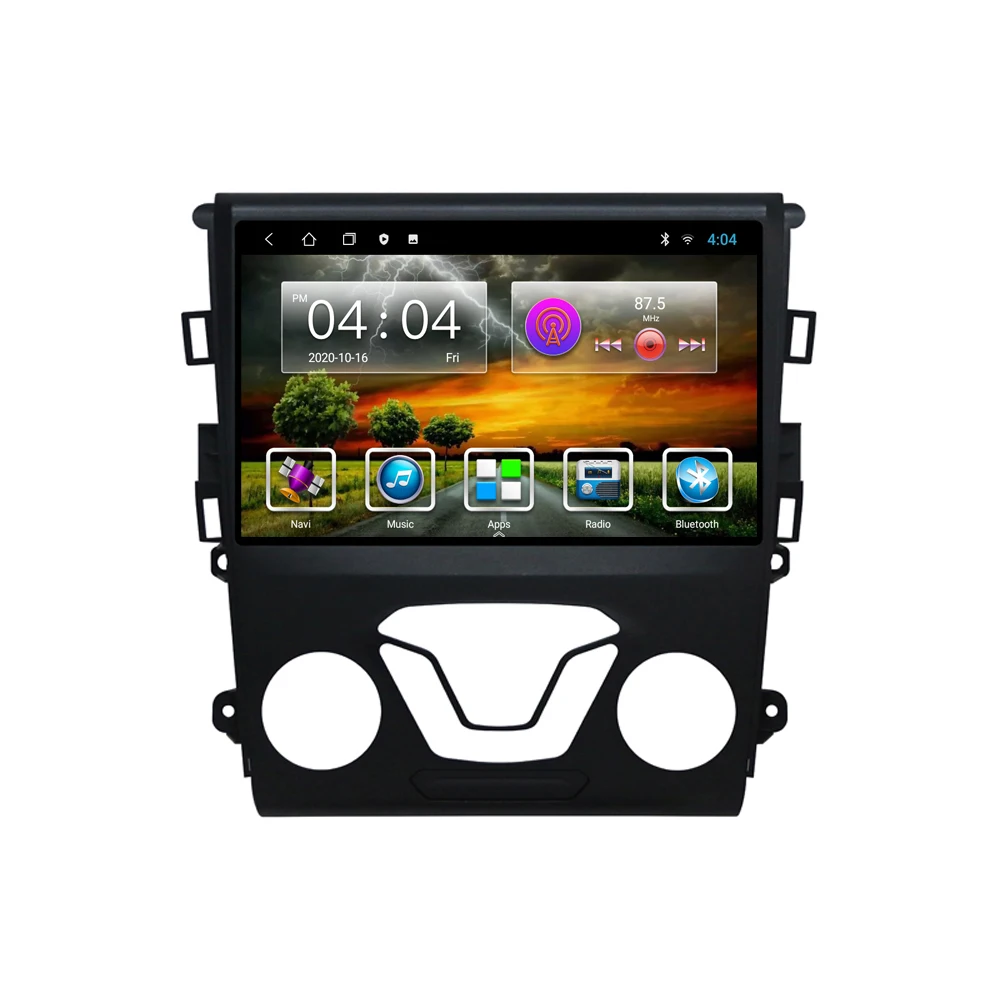Автомобильный мультимедийный плеер 9 дюймов 2 din Android 8 1 Wi Fi GPS навигация для Ford Mondeo 5
