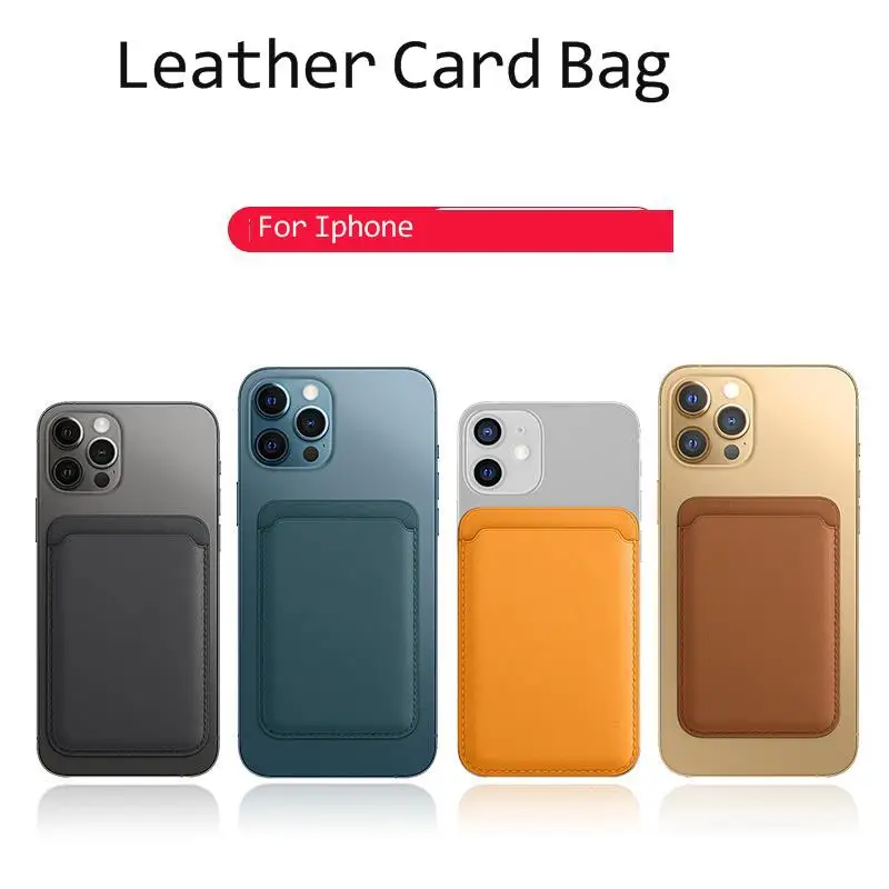 For Iphone 12 Mini 12 Pro Max Case Luxury Leather Back Wallet Card bag Magnetic Pouch Card Holder For Apple 12 Phone Cases Cover
