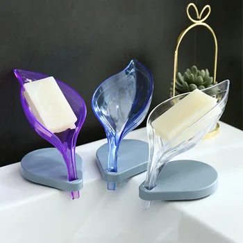 

Leaf Shape Soap Box Bathroom soap holder Dish Storage Plate Tray Bathroom Soap Holder Case Bathroom Supplies bathroom gadgets