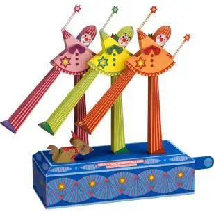 

Long-legged Clown's Queue Dance 3D Paper Model Geometry Handmade DIY Paper Creative Children Educational Toys Three-dimensional