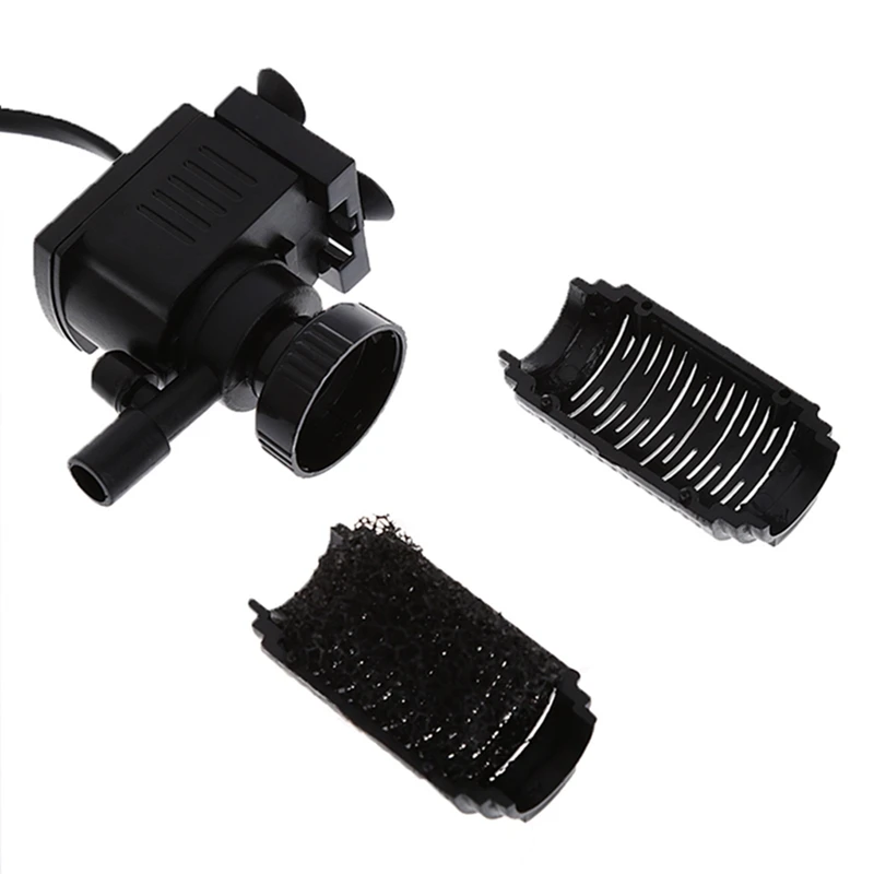 Mini 3 in 1 Aquarium Internal Filter Fish Tank Oxygen Submersible Pump Spray EU