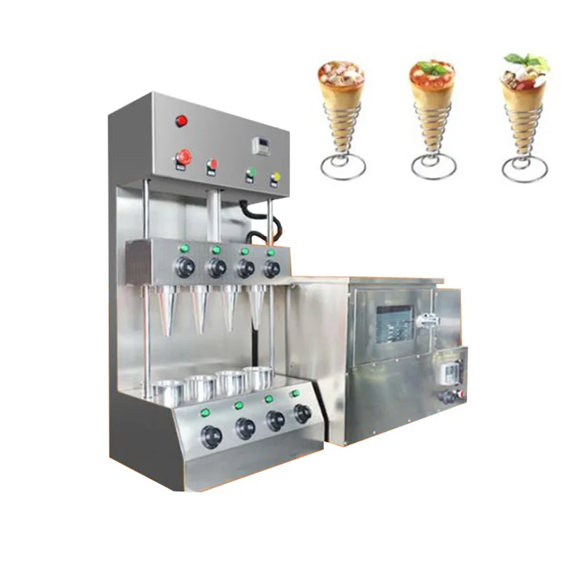 

handheld Pizza cone maker machine Cone pizza machine with rotary oven