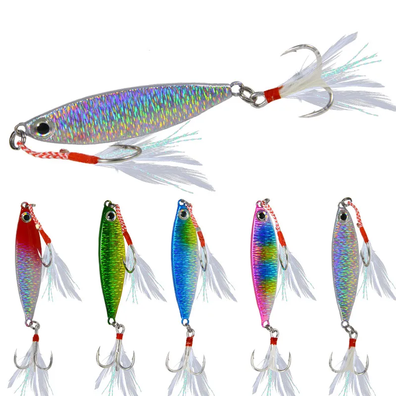 

HAODIAOZHE VIB Metal Fishing Bait Lure Spoon Hard Bait Vibrate Sequins Suitable For Casting Hard Bait Fishing Lure Pesca YT558