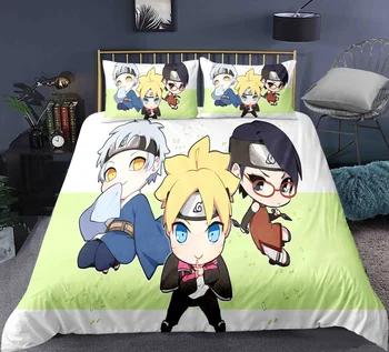 

Comic Naruto Bedding Set Bedroom Decor Hypoallergenic Microfiber Quilt Cover Doona 1PC Duvet Cover with Pillowcase Dropship
