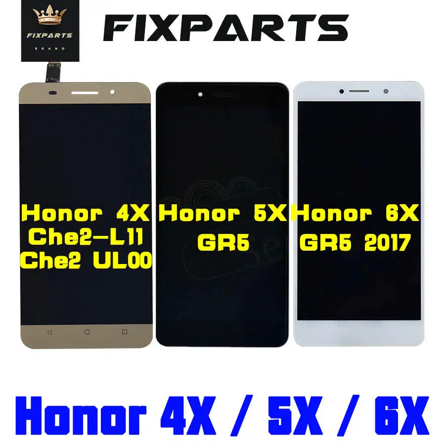 Huawei GR5 2017 Honor 6X LCD Display Touch Screen Digitizer Assembly With Frame Replacement For Honor6X Huawei Honor 6X LCD (2)