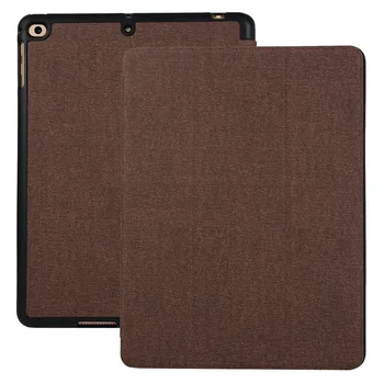 

General Tri-Linen Finish iPad 9.7 2018 Pen Slot Tablet PC Covers Flip Dormancy iPad Air2 Leather Case