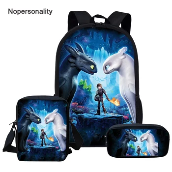 

Cartoon How To Train Your Dragon School Bag Sets for Children Kids Stylish High School Student Bookbags Cool Boys Schoolbag