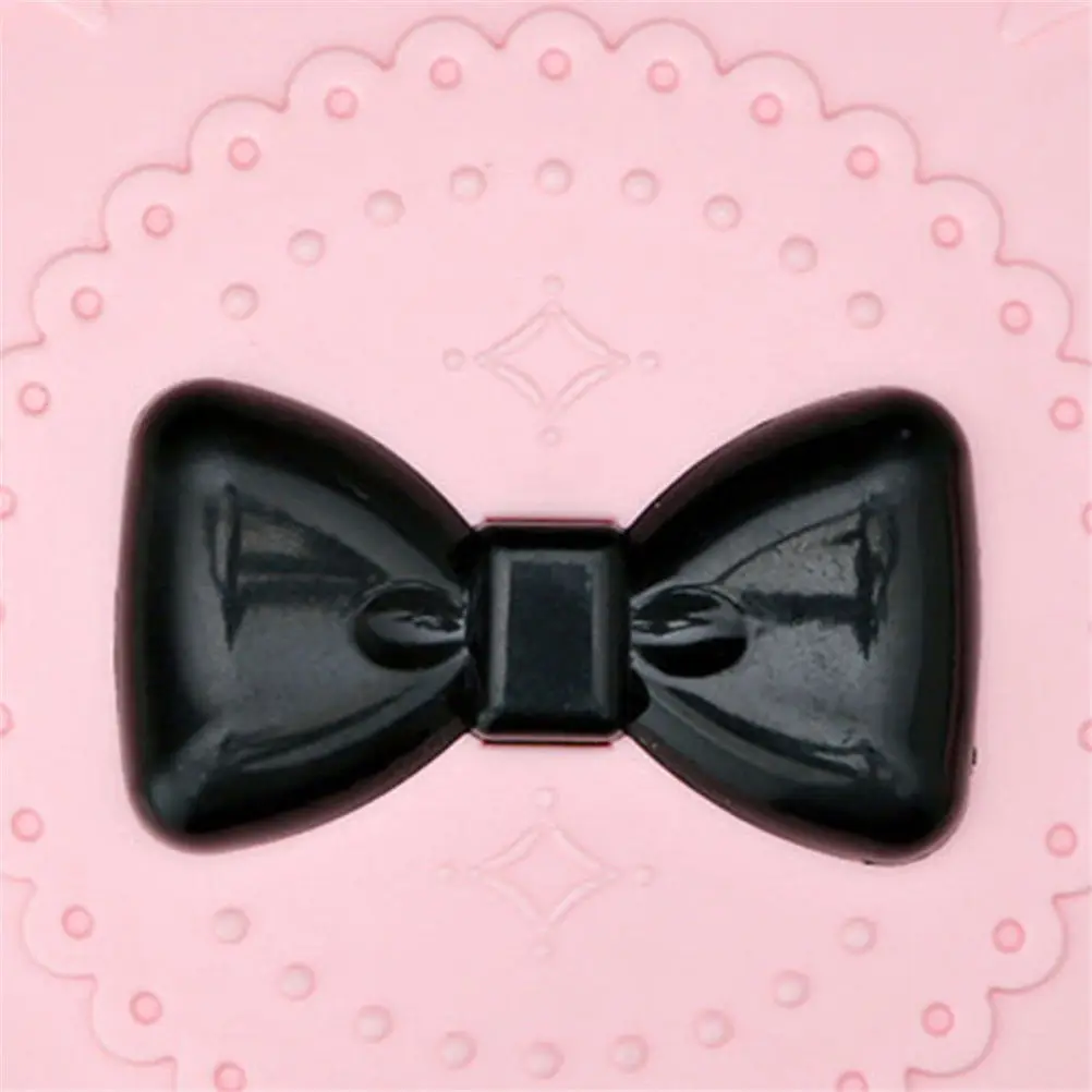

Small Bowknot Makeup Tools Women False Eyelashes Plastic Storage Case Pink Color Box Wholesale