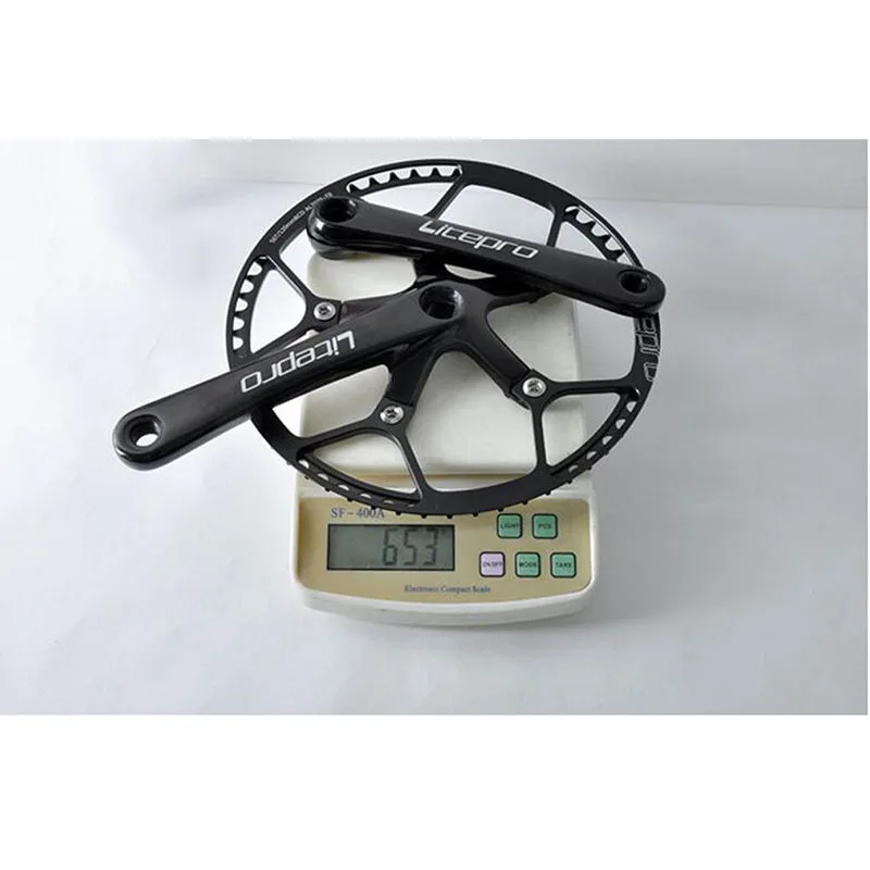 Складной велосипедный шатун BMX 130 BCD с одной скоростью Litepro AL7075 170 мм Кривошип 130bcd 45T