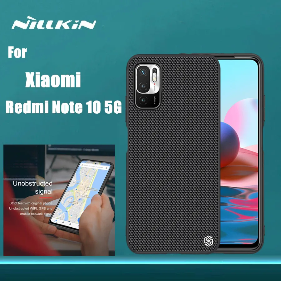 Для Xiaomi Redmi Примечание 10 5G Nillkin текстурированная покрыт нейлоновым волокном