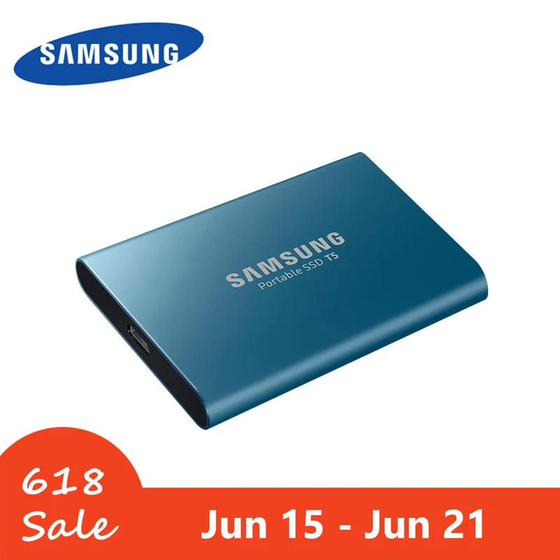 SAMSUNG T5 портативный SSD 1 ТБ USB3.1 500GB внешние твердотельные накопители для рабочего
