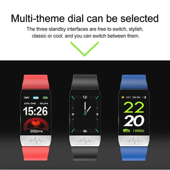 

T1S Smart Bracelet ECG+PPG Body Temperature Fitness Tracker with Heart Rate Monitor Sleep Blood Preasure Sport Watch