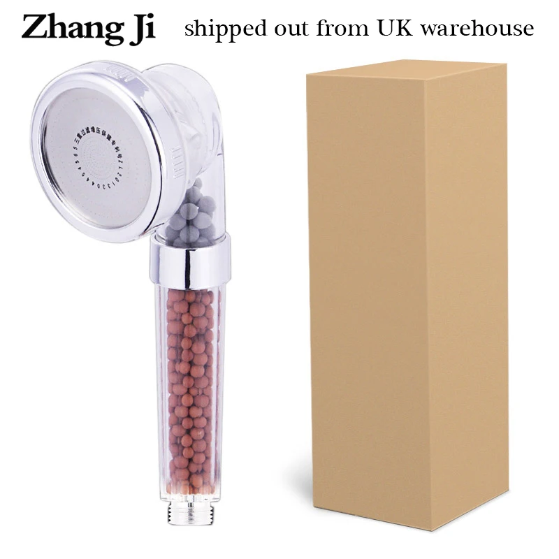 

3-Mode SPA Shower Head UK Warehouse Shipping Bathroom High Pressure Water Saving Nozzle Sprinkler Rainfall Showerheads