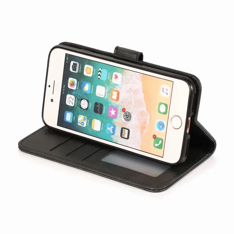 Чехол-бумажник с откидной крышкой для iphone 7 8plus XR Магнитный чехол для Apple iphone XR 7plus Винтажный чехол-подставка для телефона 8plus