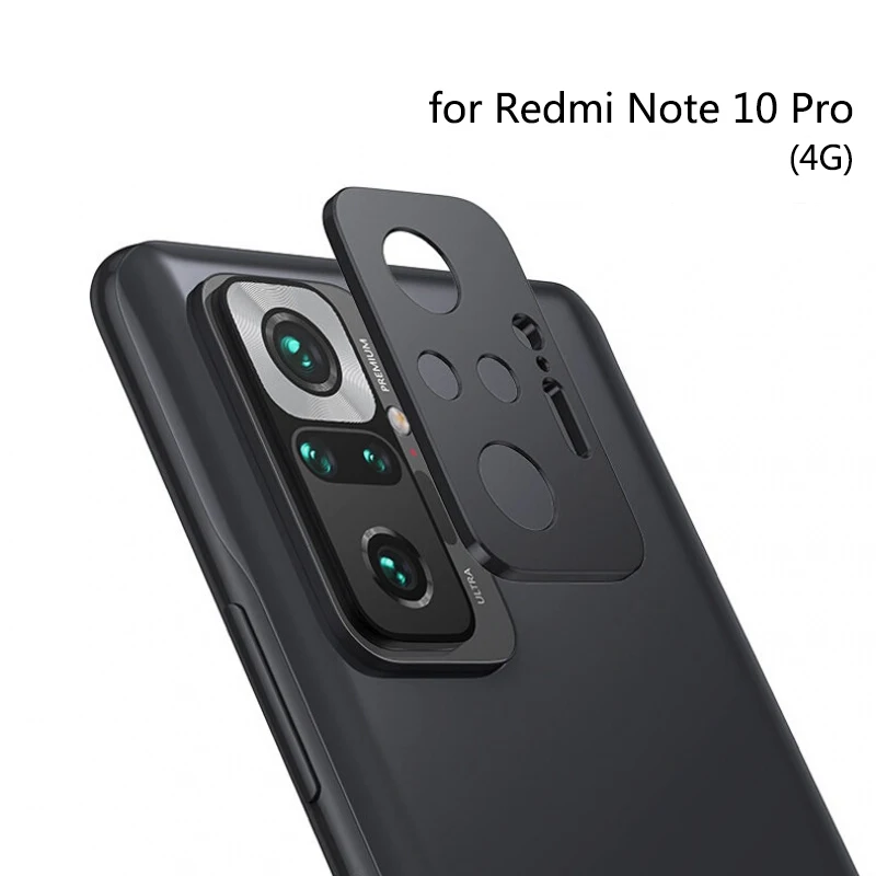 Paquete de 3 cubiertas de lente de cámara de vidrio templado para Xiaomi Redmi  Note 10 Pro