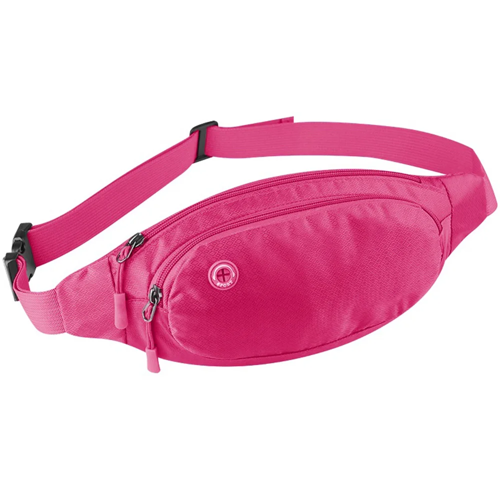 pink Meijuner Спортивная поясная сумка Оксфорд твердая поясная сумка для унисекс наушники переноска Удобная Поясная Сумка водонепроницаемая сумка WMJ017 - Цвет: pink