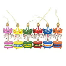 Рождественские украшения карусель украшения Рождественская елка дерево украшение кулон 6 шт коробка украшений