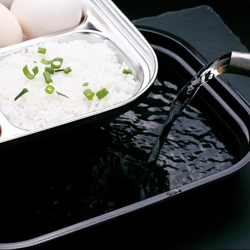 Нержавеющая сталь тепловой Bento Ланч-бокс контейнер с отделениями
