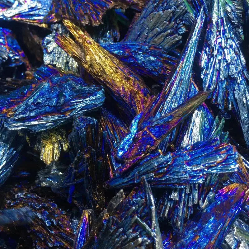 100 г Гальванизированный натуральный синий кварц aura Кварц Хрустальный Малин Peacocks