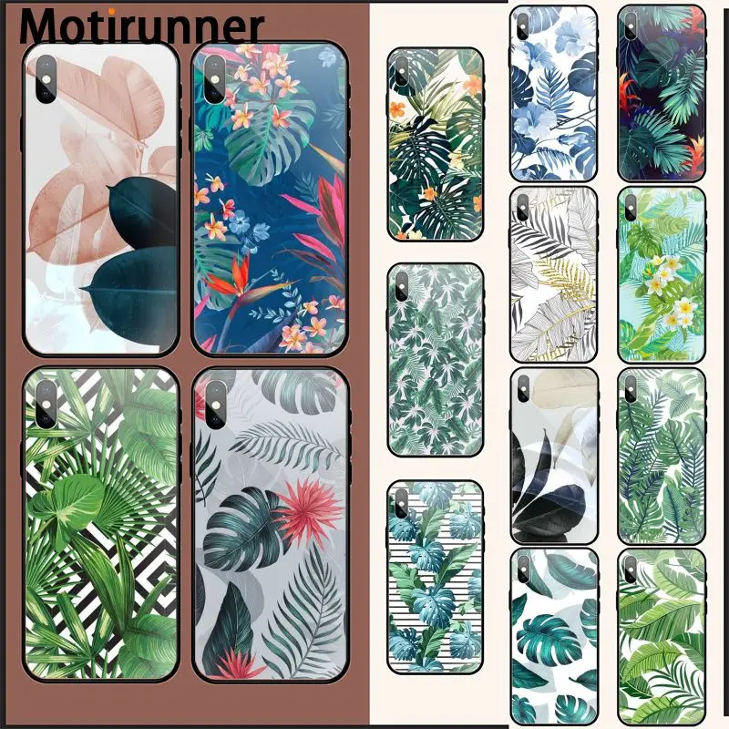 Motirunner летний пальмовый лист цветы Мягкий силиконовый чехол для телефона iPhone 11 pro