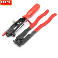 2pcs/set CV Joint Clamp Banding Install Tool Ear Type Boot Clamp Pliers Metal Hand Tool Red+Black CV Boot Clamp Pliers