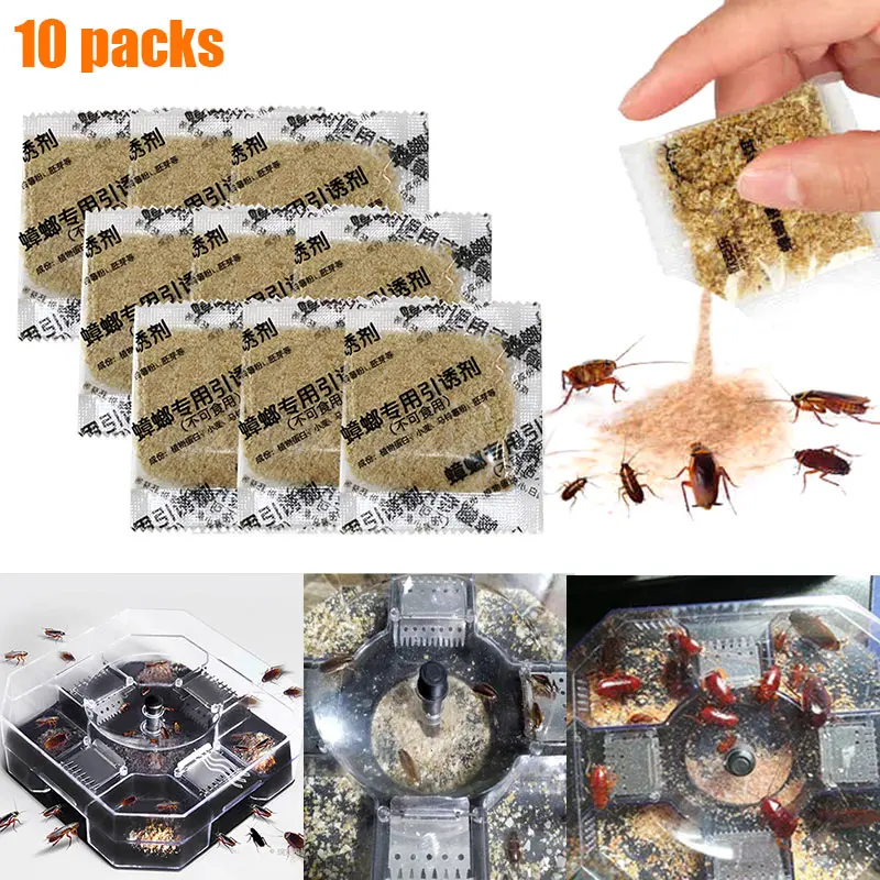 

10 Pcs Cockroach Killing Bait Pest Control Powerful Cockroach Killing Bait Kitchen Household Using JAN88