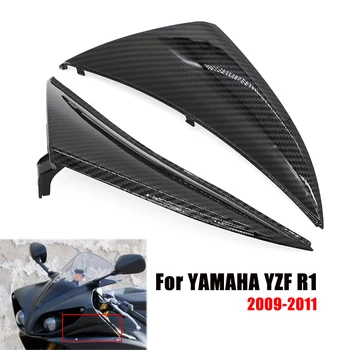 

For 2009 2010 2011 YAMAHA YZF R1 Carbon Fiber Headlight Side Bracket Panel Frame Cover Cowl Mounting YZF-R1 Bodywork Part YZFR1