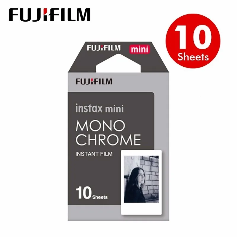 10 Sheets Fujifilm Fuji Instax Mini 8 монохромный Плёнки 10 Простыни детские для 70 50 s 7 s 90 25 поделиться SP-1 мгновенное камер новое поступление - Цвет: 10 Sheets
