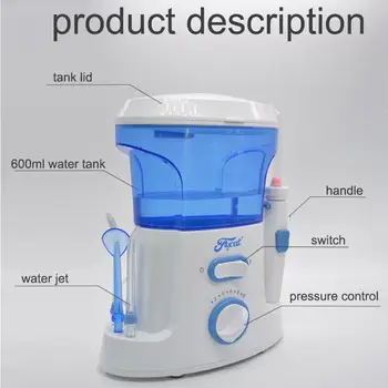 

600ml Dental Flosser Electric Oral Irrigator Portable Water Oral Floss Dental Flossing Tool Teeth Care Cleaner Hygiene Set