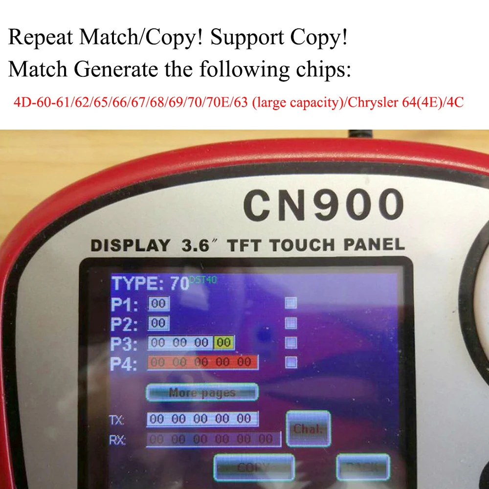 OKEYTECH 5PCS LKP02 PRO CLONE 4C 4D G CARBON TRANSPONDER CAR KEY CHIP FOR FORD TOYOTA CHRYSLER VIA TANGO OR KEYLINE 884 MACHINE