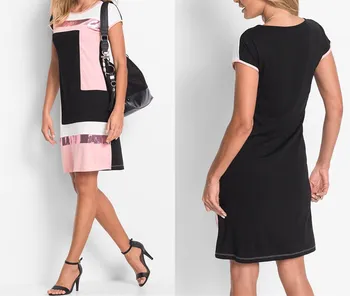 

Summer Beach Sexy Lady Holiday Sequined Dress Fashion Slim Fit Lady Casual Simple O-neck Short Sleeve Party Dress Mini Dress