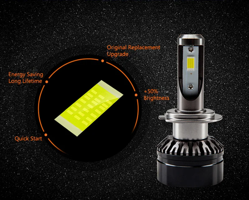 OSRAM H4 9003 светодиодный фонарь XLZ 12 в 25 Вт 6000 К холодный белый Светодиодный автомобильный светильник оригинальные автомобильные лампы+ 50% яркий Дальний и ближний свет 66204CW, 2X